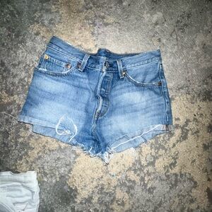 Levi's Light Blue Jean Shorts